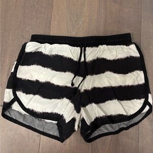 Juicy Couture Black and White Athletic Shorts
